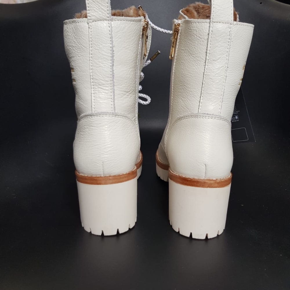 Waterproof Fur lined leather combat boots NEW - Picture 7 of 15